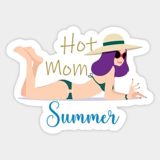 Hot Mom Summer Sticker